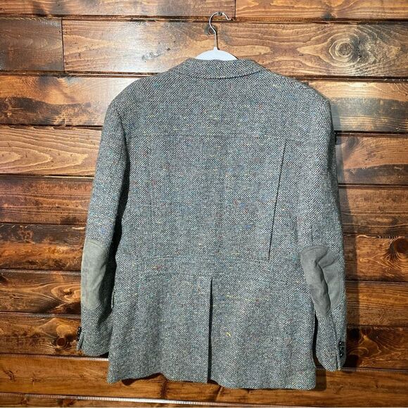Men's Pendleton 100% Pure Virgin Wool Tweed Gray Blazer Size 44 - Picture 4 of 16